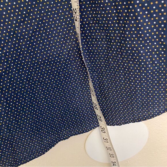 Banana republic 100% cotton soft wash standard fit button up shirt micro print L - Picture 5 of 8